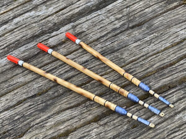 A Set of three traditional style Scorched Reed Wagler floats - Image 7