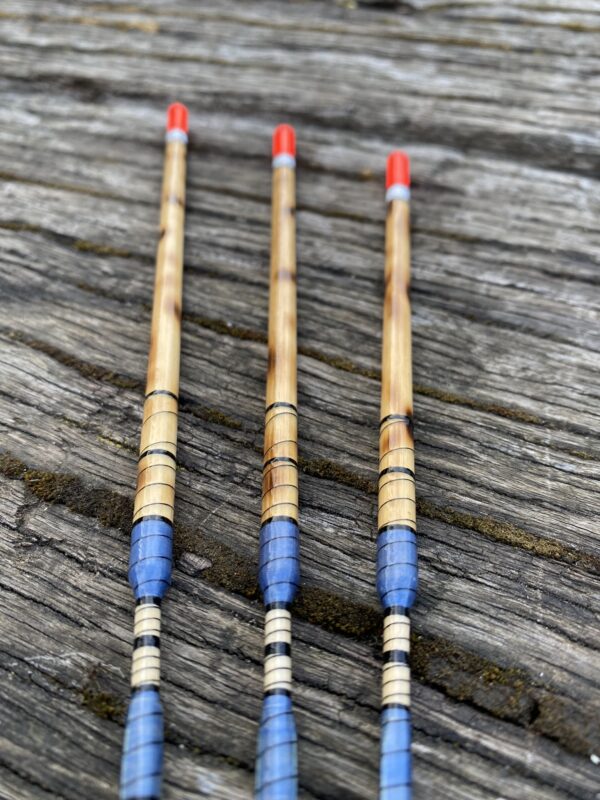 A Set of three traditional style Scorched Reed Wagler floats - Image 5