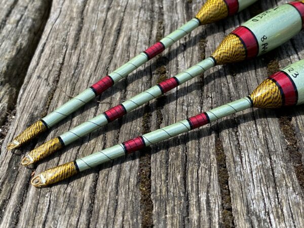 A set of 3 traditional Avon style fishing floats. - Image 6