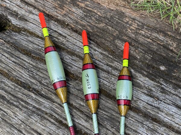 A set of 3 traditional Avon style fishing floats. - Image 7