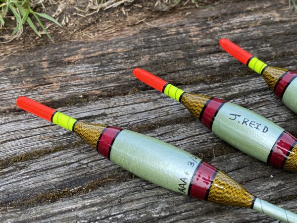 A set of 3 traditional Avon style fishing floats. - Image 4