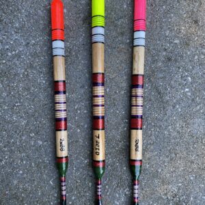 A set of three traditional Reed mace waggler floats