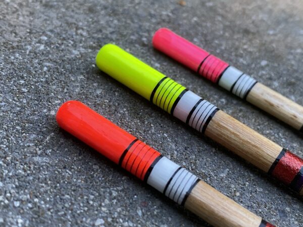 A set of three traditional Reed mace waggler floats - Image 5