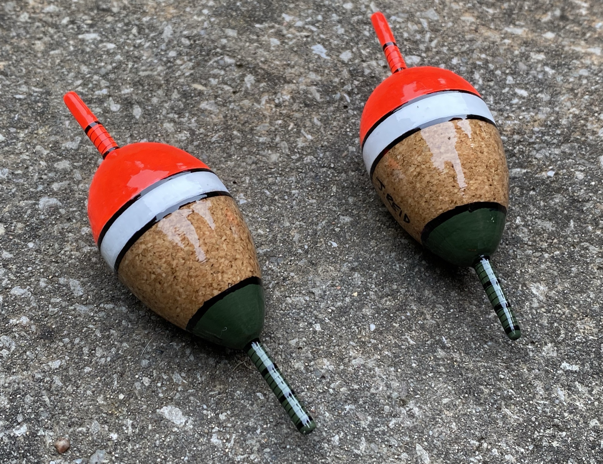 A pair of traditional style inline Pike Bung float. - Image 3