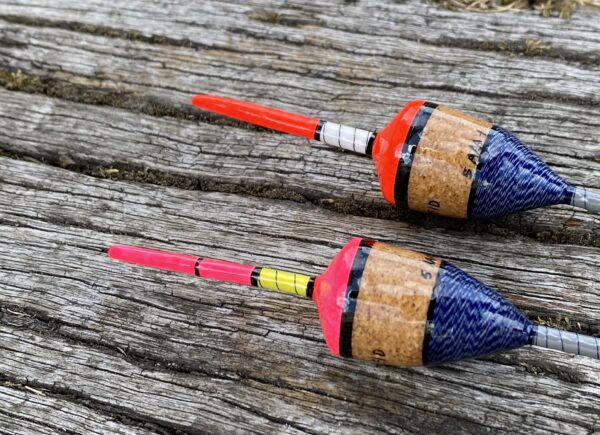 A pair of traditional style Perch bobber floats. - Image 8