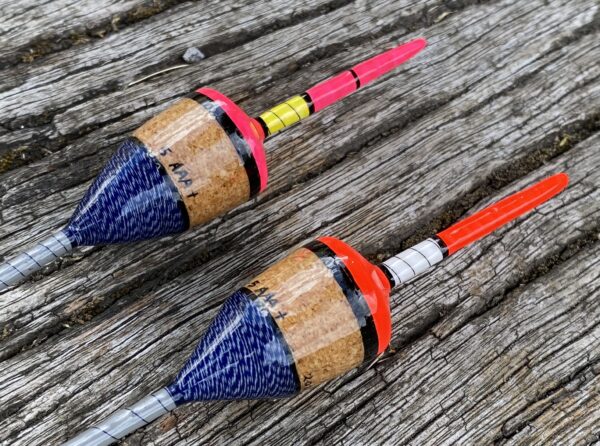 A pair of traditional style Perch bobber floats. - Image 7