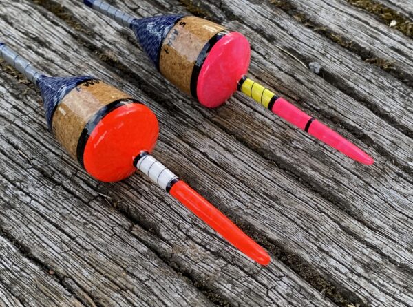 A pair of traditional style Perch bobber floats. - Image 6