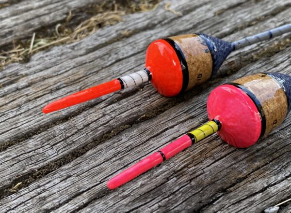 A pair of traditional style Perch bobber floats. - Image 5