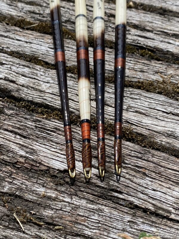 A set of four traditional vintage style Porcupine quill floats - Image 3