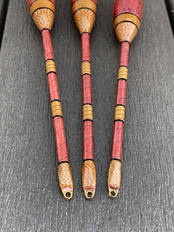 A set of 3 tradition reddish gold Avon style fishing floats - Image 6