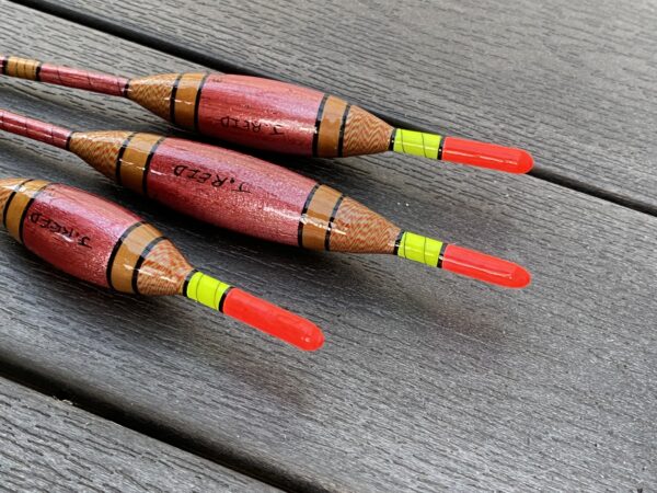 A set of 3 tradition reddish gold Avon style fishing floats - Image 4