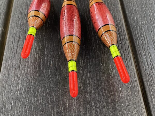 A set of 3 tradition reddish gold Avon style fishing floats - Image 7