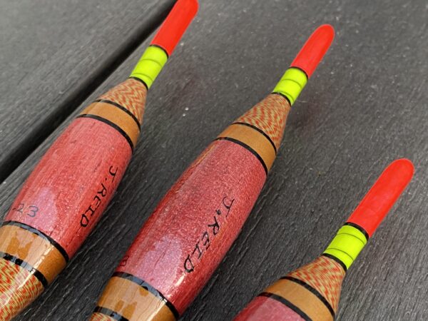 A set of 3 tradition reddish gold Avon style fishing floats - Image 8
