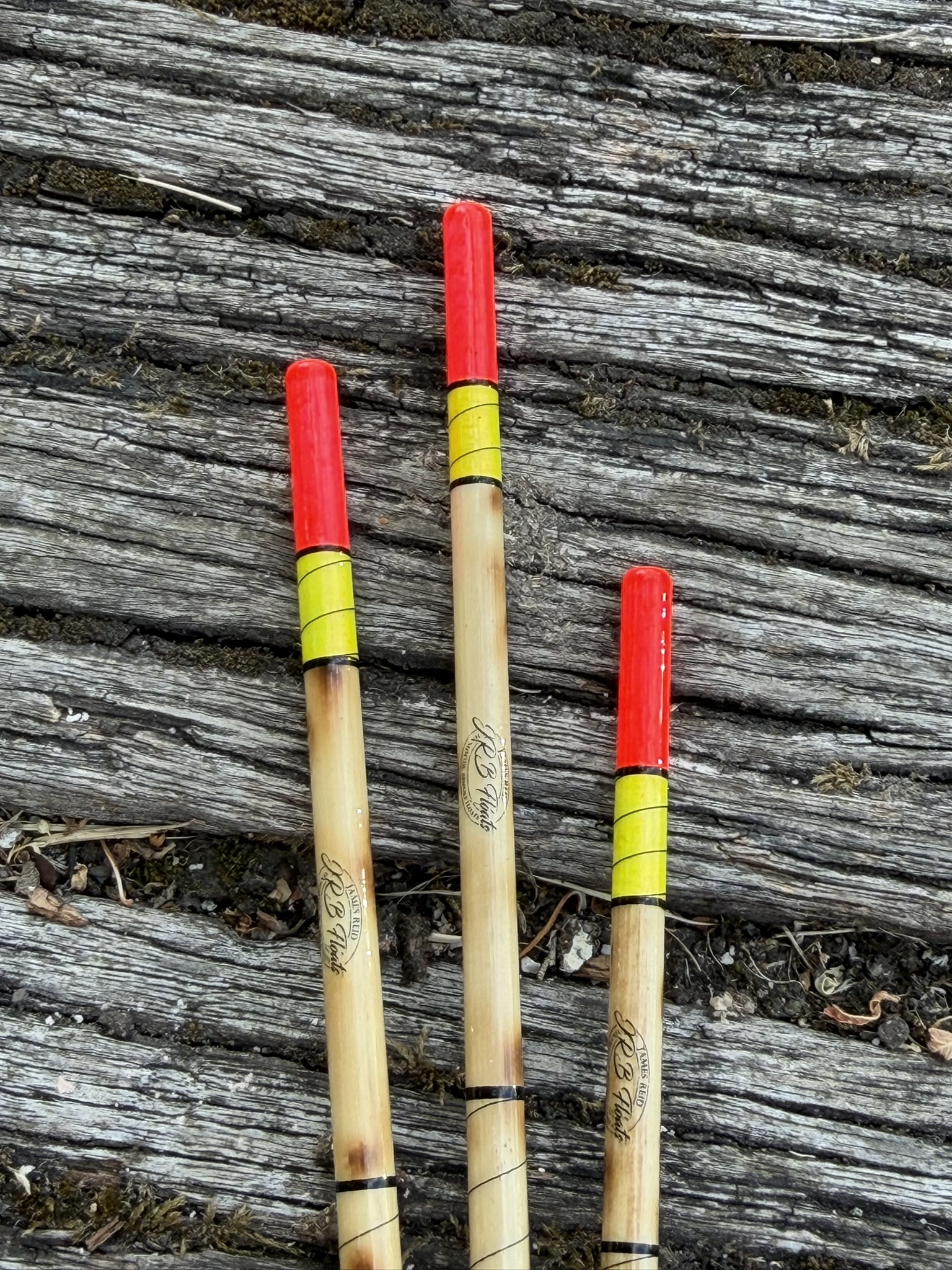 A Set of three traditional style Scorched Reed Wagler floats - Image 7