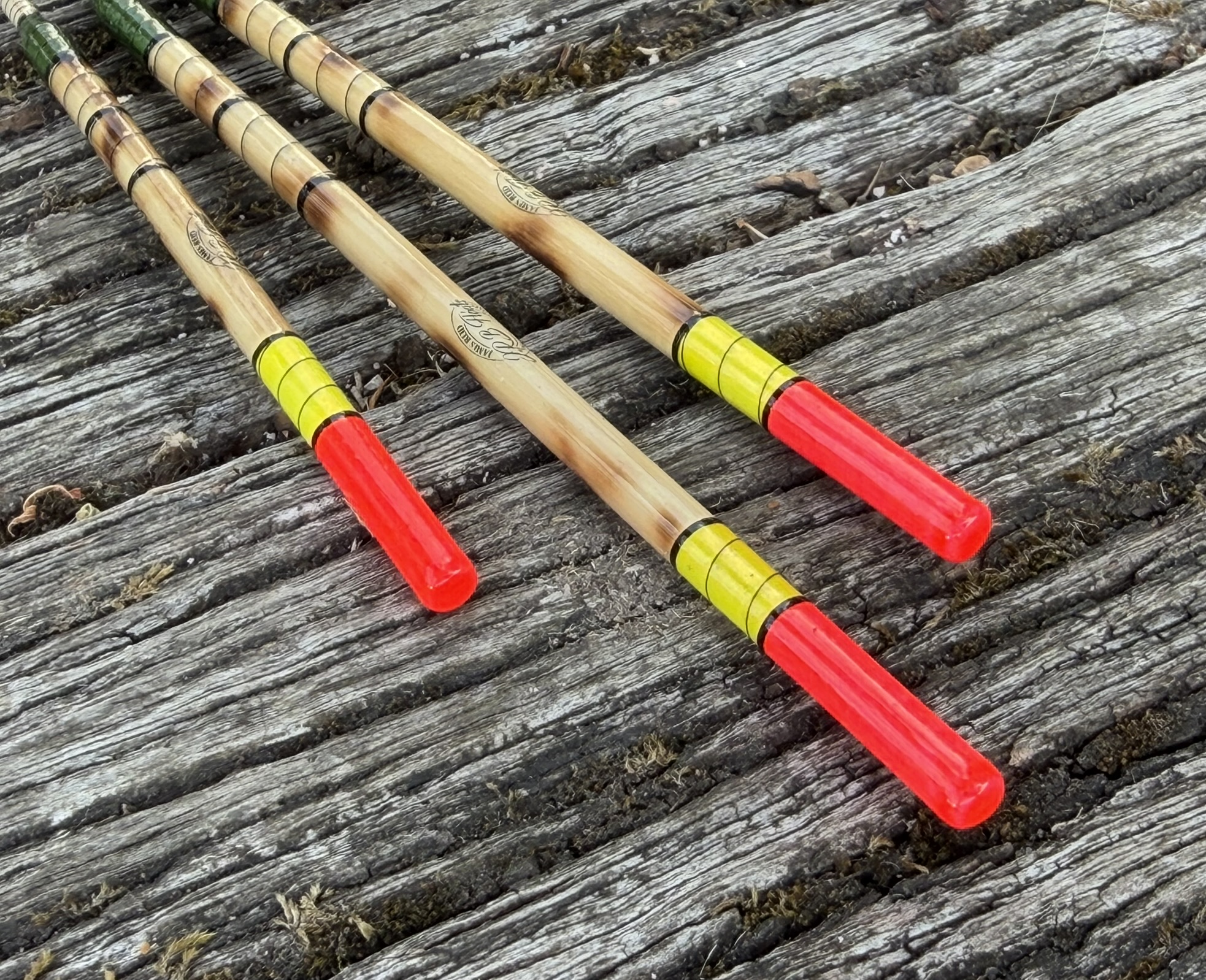 A Set of three traditional style Scorched Reed Wagler floats - Image 2