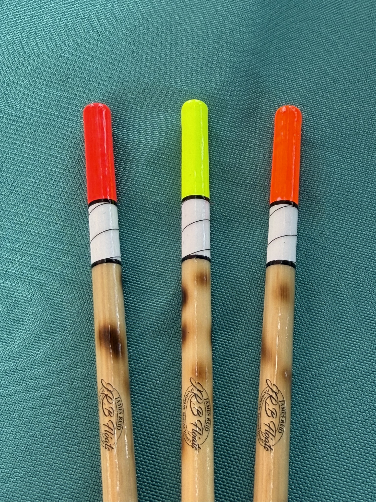 A Set of three traditional style Loaded Scorched Reed Wagler floats - Image 2