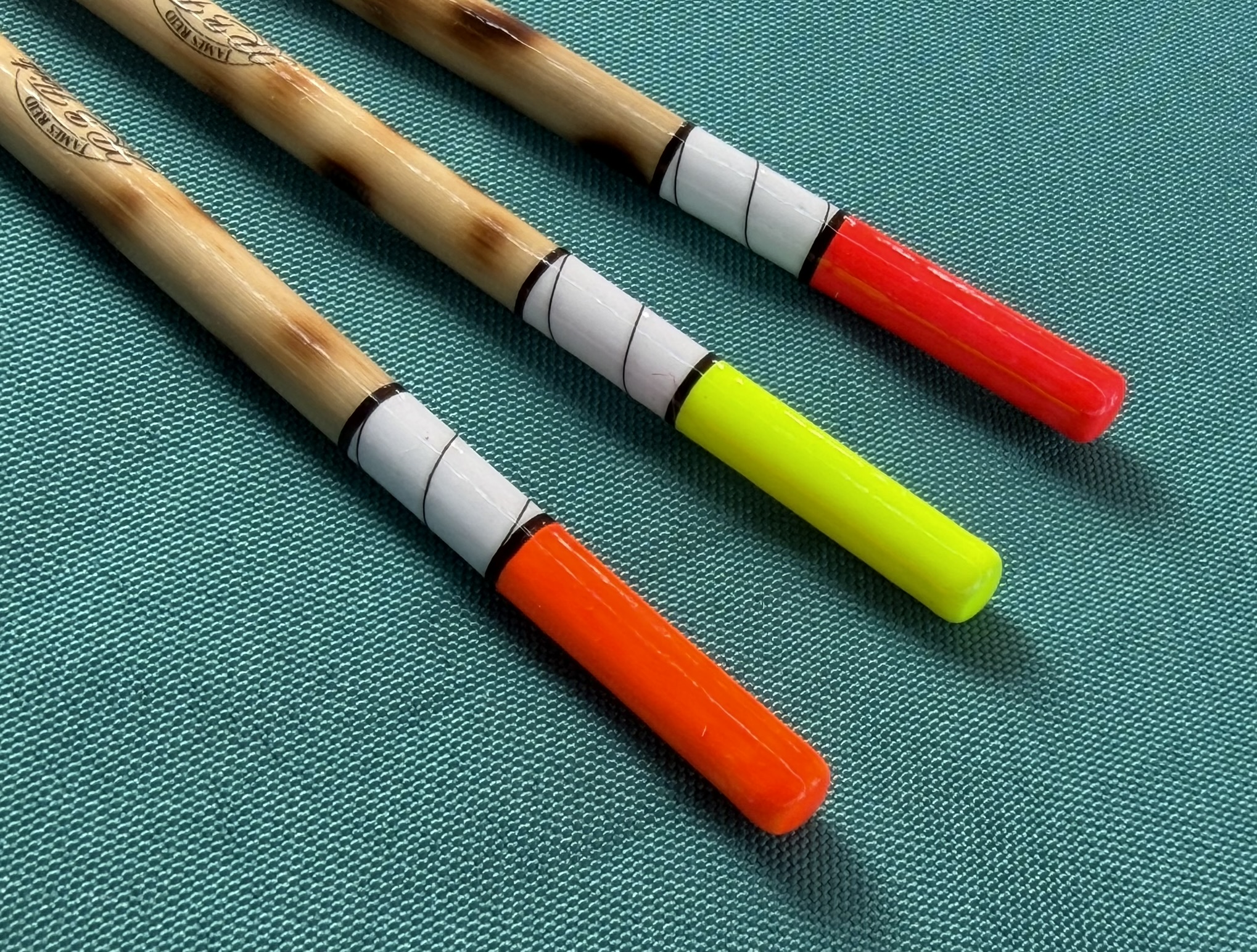 A Set of three traditional style Loaded Scorched Reed Wagler floats - Image 7
